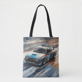 Bolso De Tela Coche de Carreras azul deportivo