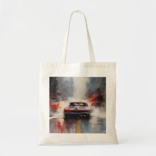 Bolso De Tela Coche de musculación roja en cabeza