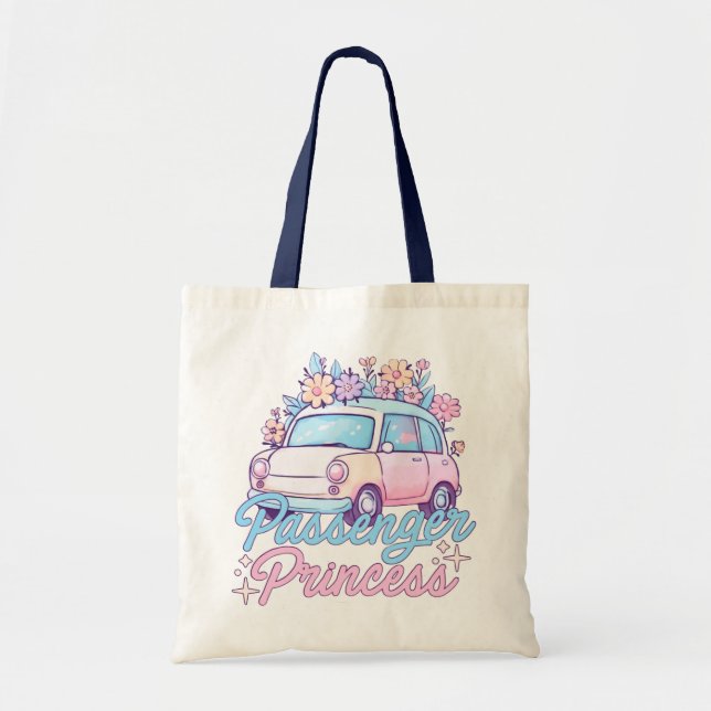 Bolso De Tela Coche de Princesa Pasajera Caprichoso (Frente)