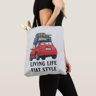 Bolso De Tela Coche Red Fiat