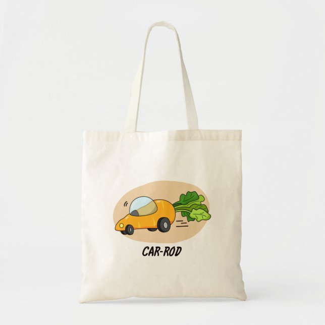 Bolso De Tela Coche-rod Funny Carrot Pun (Frente)
