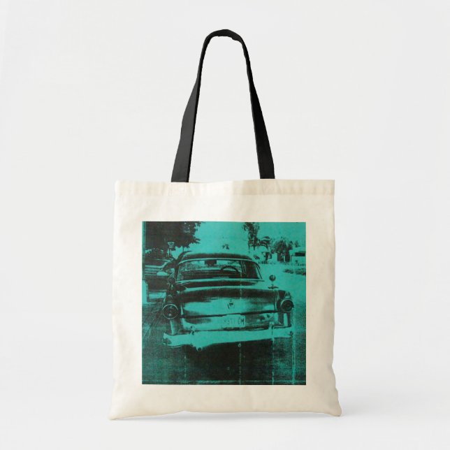 Bolso De Tela Coche verde (Frente)