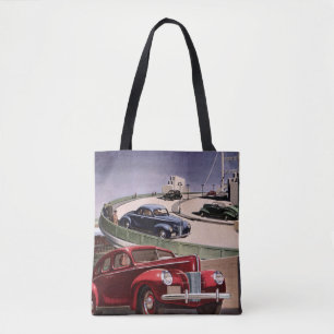 Bolso De Tela Coches antiguos, sedanes clásicos viaje por carret