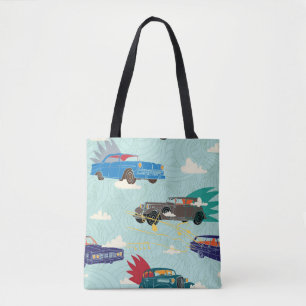 Bolso De Tela Coches de época: Patrón de nubes del cielo