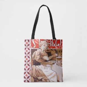Bolso De Tela Cocina femenina, Alphonse Mucha
