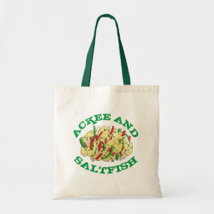 Bolso De Tela Cocina jamaiquina del Caribe Ackee and Saltfish