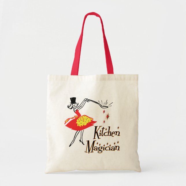 Bolso De Tela Cocina Magia Retro Cocina Arte Tote Bag (Frente)