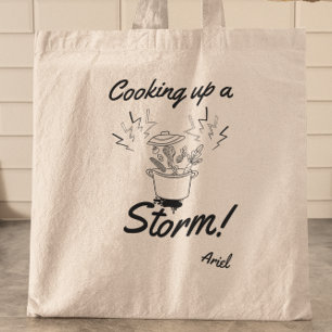 Bolso De Tela Cocina personalizada Un Chef Divertido De La Torme