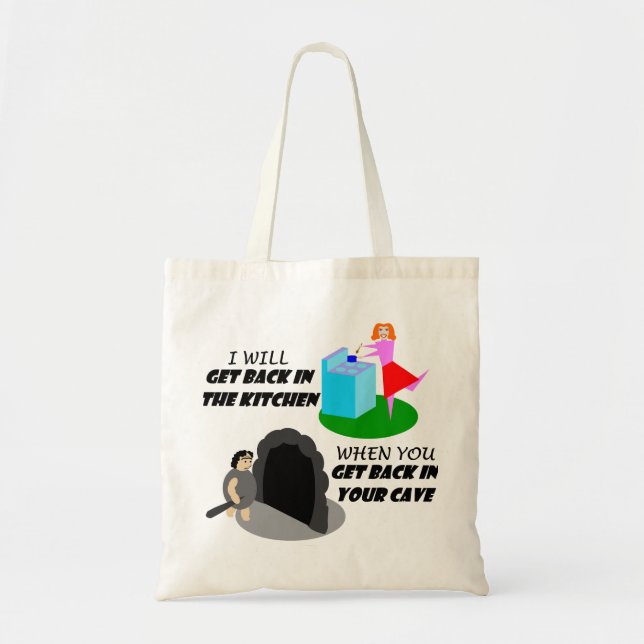 Bolso De Tela Cocina y cueva (Frente)