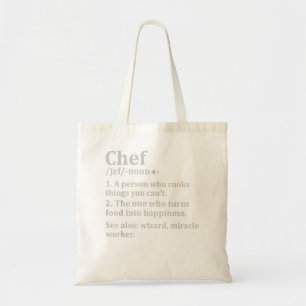 Bolso De Tela Cocinar regalos Chefs Chef Definition
