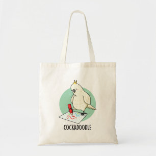 Bolso De Tela Cockadoodle Funny Cockatoo Pun