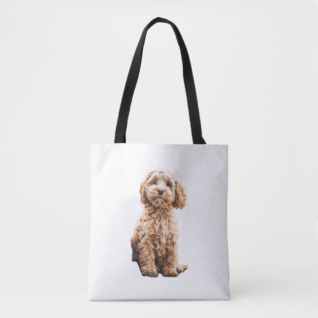Bolso De Tela Cockapoo Cavoodle Labradoodle Perro Cachorro Cacho (Anverso)