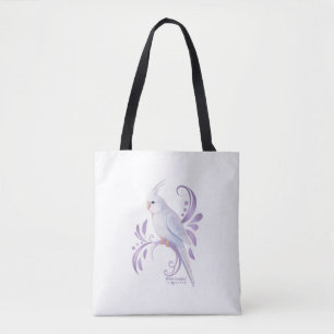 Bolso De Tela Cockatiel blanco