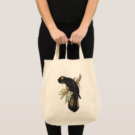 Bolso De Tela Cockatoo negro de cola amarilla de Gould