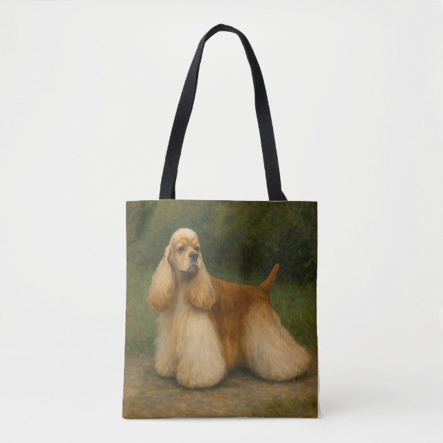 Bolso De Tela Cocker Spaniel (Anverso)