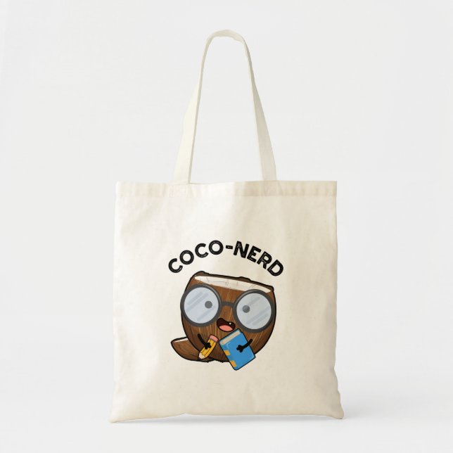 Bolso De Tela Coco-nerd Funny Fruit Coconut Pun (Frente)
