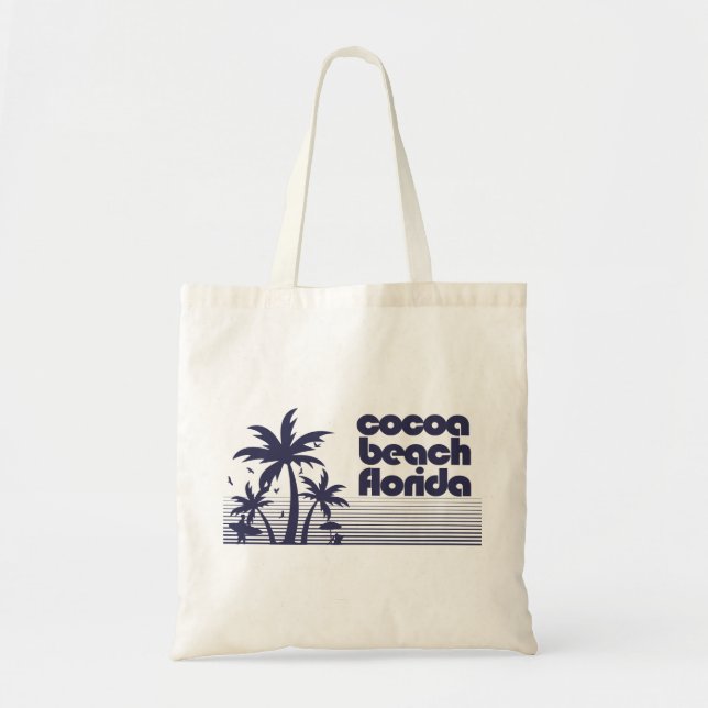 Bolso De Tela Cocoa Beach Florida (Frente)