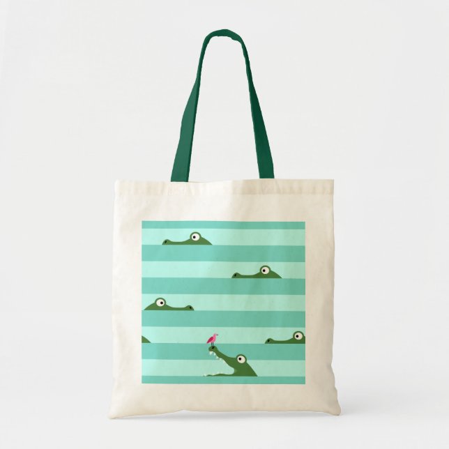 Bolso De Tela Cocodrilo (Frente)
