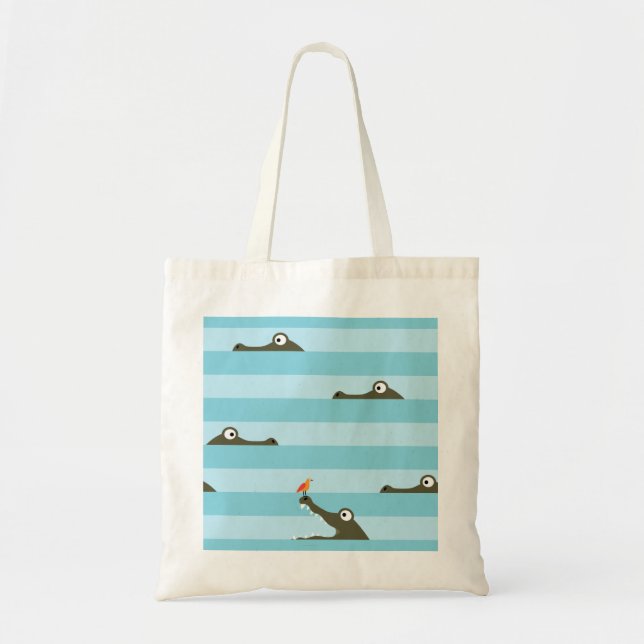 Bolso De Tela Cocodrilo (Frente)