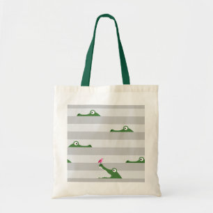 Bolso De Tela Cocodrilo