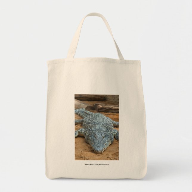 Bolso De Tela Cocodrilo (Frente)