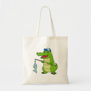 Bolso De Tela Cocodrilo Pesca Pescador