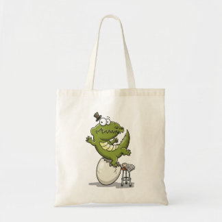 Bolso De Tela Cocodrilo saliendo de un huevo