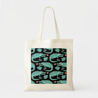 Bolso De Tela Cocodrilos personalizados, lindo patrón sin costur
