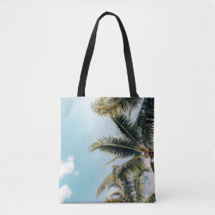 Bolso De Tela Cocoteros verdes