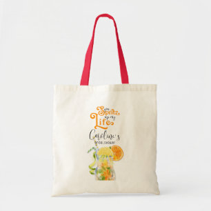 Bolso De Tela Cóctel Aperol Spritz al Estilo Italiano para Despe