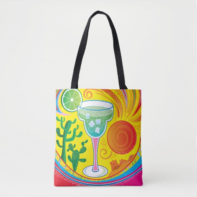 Bolso De Tela Cóctel Colorido (Anverso)