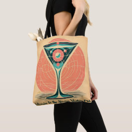 Bolso De Tela Cóctel del Club de Martini Atómico de Entrelazamie