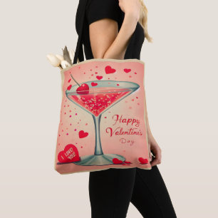 Bolso De Tela cóctel Mid Century Valentine Martini