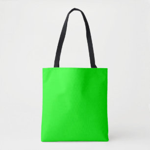 Bolso De Tela Código hexagonal verde neón 00FF00