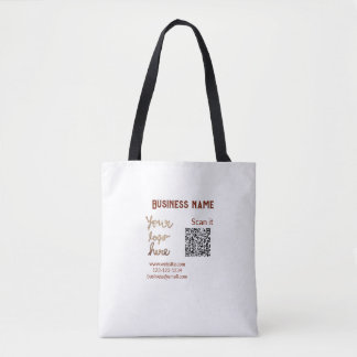 Bolso De Tela código q r simple añadir logotipo código de explor