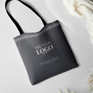 Bolso De Tela Código QR del logotipo de la empresa Boutique de l