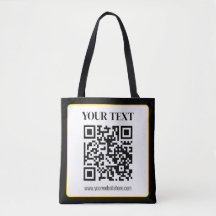 Código QR empresarial con texto superior e inferio