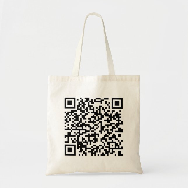 Bolso De Tela código qr lindo divertido lindo camiseta lindo con (Frente)
