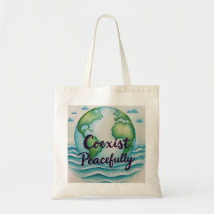Bolso De Tela Coexistir pacíficamente