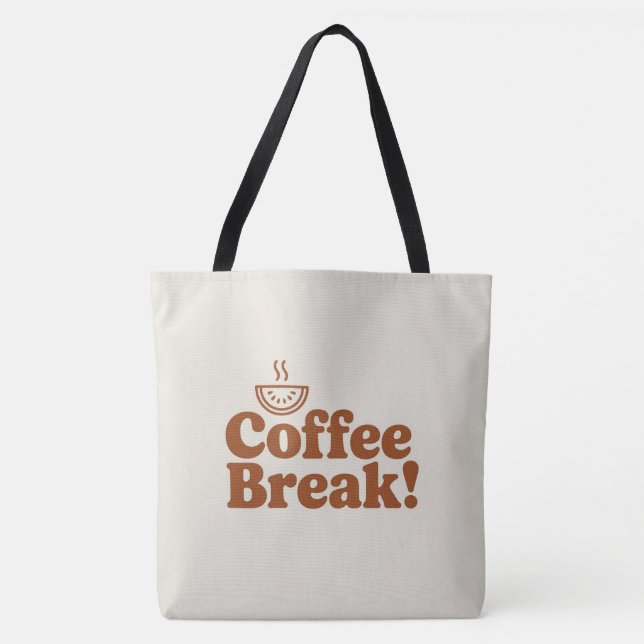 Bolso De Tela Coffee break (Anverso)