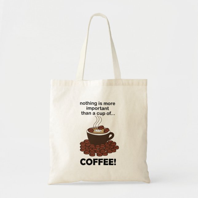 Bolso De Tela Coffee Funny Coffee Lover (Frente)