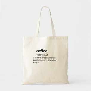 Bolso De Tela Coffee Funny Dictionary Definition