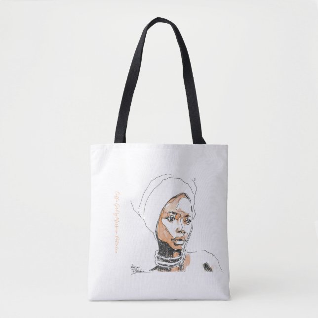 Bolso De Tela Coffee Girl - Artist - Massimo Pietrobon Tote Bag (Anverso)