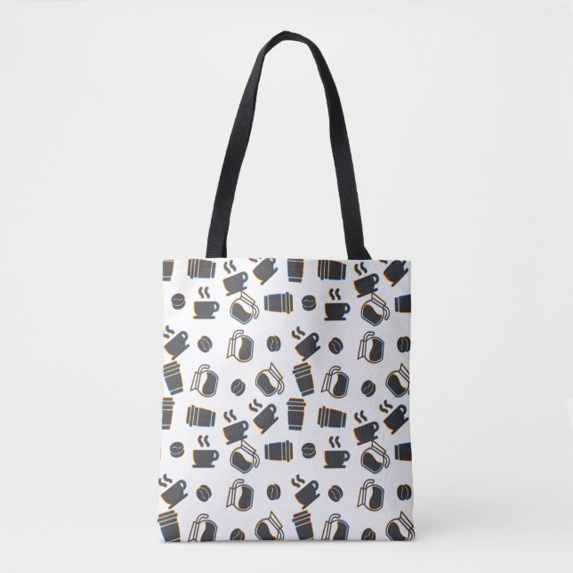 Bolso De Tela Coffee Glitch (Anverso)