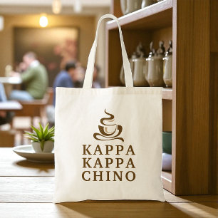 Bolso De Tela Coffee Life Funny Kappa Kappa Chino