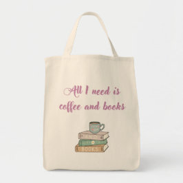 Bolso De Tela Coffee love book lover bag