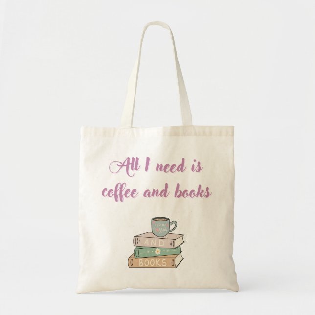Bolso De Tela Coffee lover bag book lover bag (Frente)