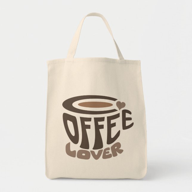 Bolso De Tela Coffee Lover Tote Bag (Frente)