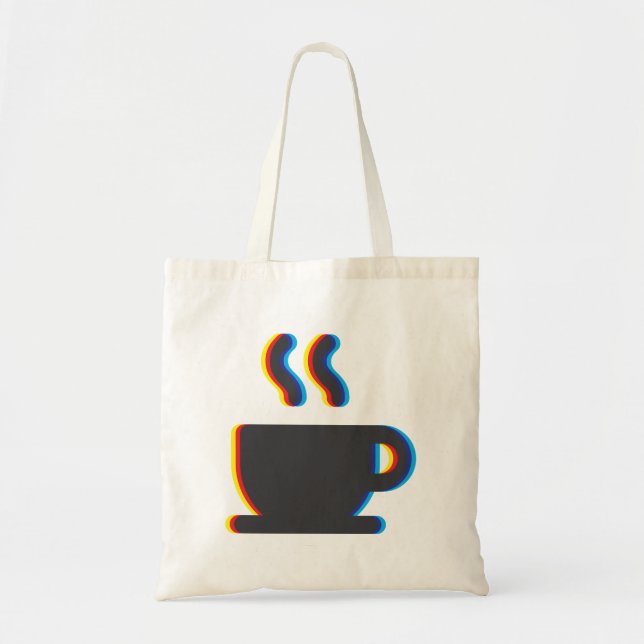 Bolso De Tela Coffee Mug Glitch (Frente)