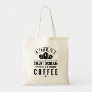 Bolso De Tela Coffee Yawn